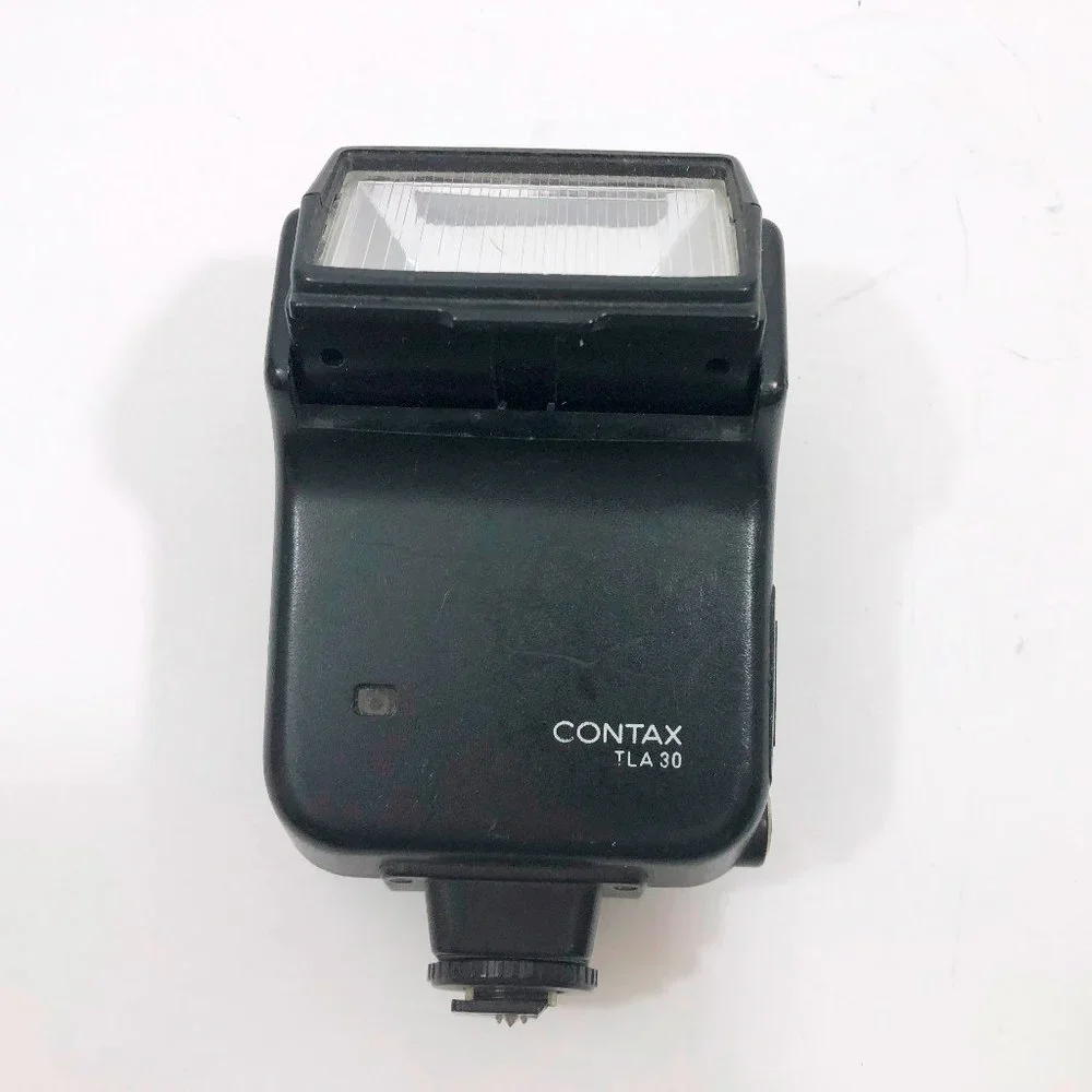 USED Contax TLA 30 Flash FOR PARTS ONLY BROKEN SHOE
